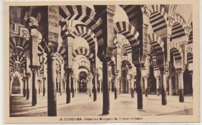 POSTAL DE CORDOBA. PRIMITIVA MEZQUITA DE ABD-ER-RAHMAN.