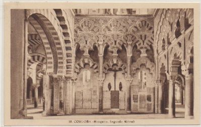 POSTAL DE CORDOBA. MEZQUITA. SEGUNDO MIHRAB.