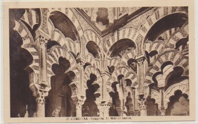 POSTAL DE CORDOBA. MEZQUITA. EL MIHRAB NUEVO.