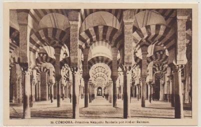 POSTAL DE CORDOBA. MEZQUITA. PRIMITIVA MEZQUITA FUNDADA POR ABD-ER-RAHMAN.