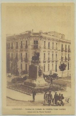 POSTAL ANTIGUA DE CORDOBA. ESTATUA DE GONZALO DE CORDOBA (GRAN CAPITAN)
