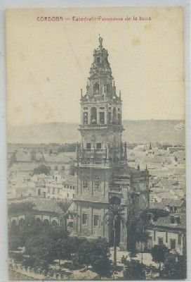 POSTAL ANTIGUA DE CORDOBA. CATEDRAL. PANORAMA DE LA TORRE