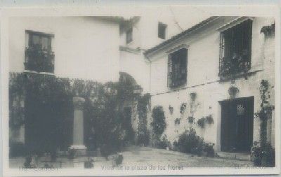 POSTAL DE CORDOBA. VISTA DE LA PLAZA DE LAS FLORES
