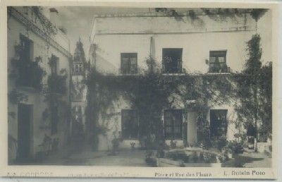 POSTAL DE CORDOBA. PLAZUELA Y CALLE DE LAS FLORES