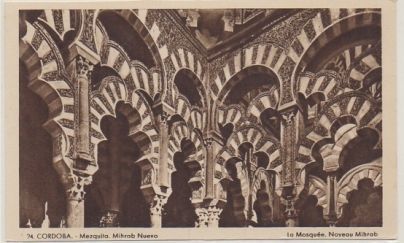 POSTAL ANTIGUA DE CORDOBA. MEZQUITA. MIHRAB NUEVO