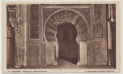 POSTAL ANTIGUA DE CORDOBA. MEZQUITA. MIHRAB NUEVO