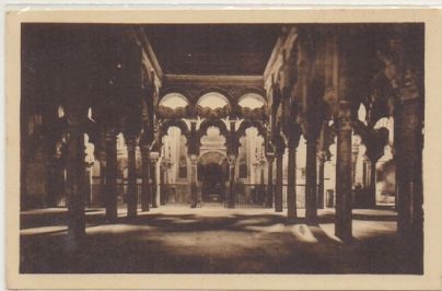 POSTAL ANTIGUA DE CORDOBA. INTERIOR DE LA CAPILLA DE VILLAVICIOSA