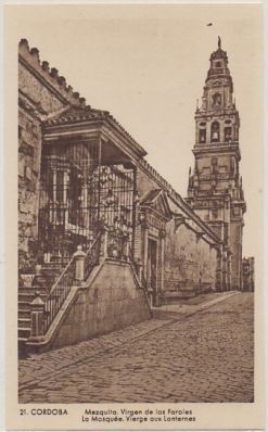 POSTAL ANTIGUA DE CORDOBA. MEZQUITA VIRGEN DE LOS FAROLES