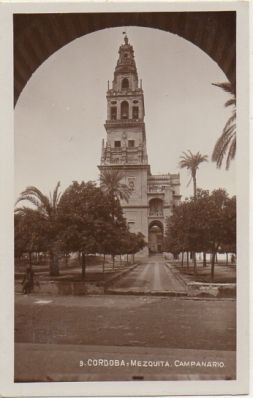 POSTAL ANTIGUA DE CORDOBA. MEZQUITA. CAMPANARIO