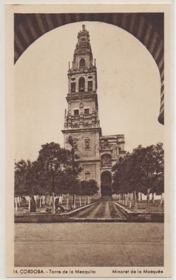 POSTAL DE CORDOBA. TORRE DE LA MEZQUITA
