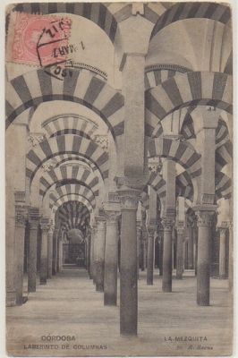 POSTAL ANTIGUA DE CORDOBA. MEZQUITA. LABERINTO DE COLUMNAS