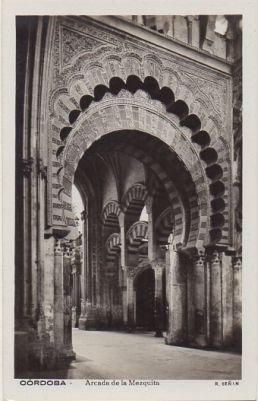 POSTAL DE CORDOBA. ARCADA DE LA MEZQUITA