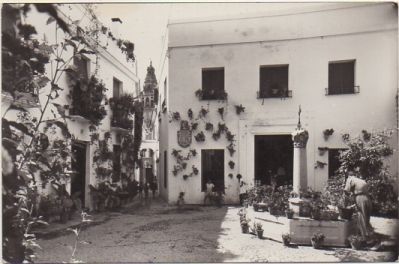 POSTAL DE CORDOBA. PLAZUELA Y CALLE DE LAS FLORES