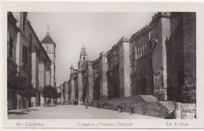 POSTAL DE CORDOBA. CATEDRAL Y PALACIO OBISPAL
