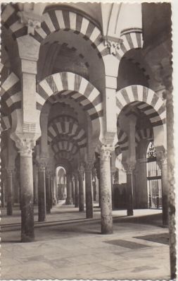 POSTAL DE CORDOBA. MEZQUITA CATEDRAL. COLUMNAS