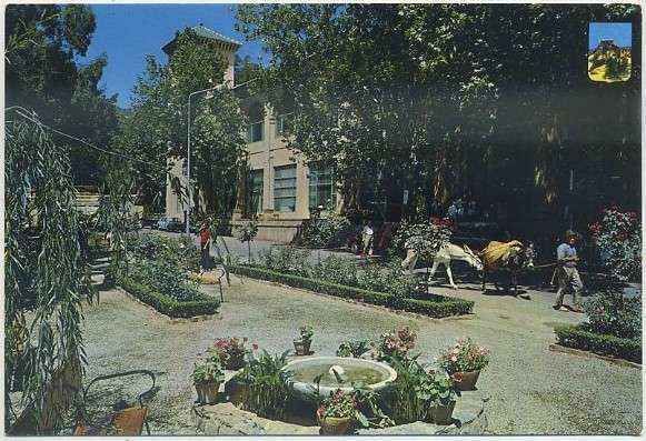 POSTAL DE GRANADA. LANJARON. JARDINES Y FACHADA MANANTIALES SERIE 45 Nº 564