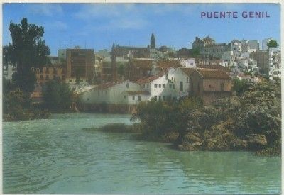 POSTAL DE GRANADA. PUENTE GENIL. RIO GENIL Y VISTA PARCIAL