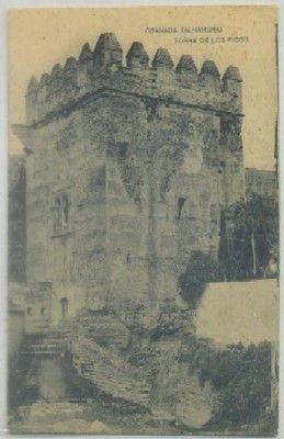 POSTAL ANTIGUA DE GRANADA. ALHAMBRA. TORRE DE LOS PICOS