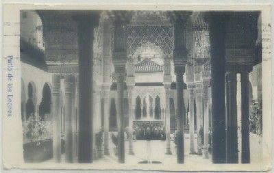 POSTAL DE GRANADA. ALHAMBRA. PATIO DE LOS LEONES