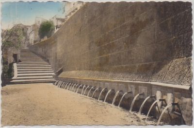 POSTAL DE GRANADA. LOJA. FUENTE DE LOS 25 CAÑOS