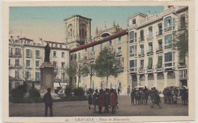 POSTAL ANTIGUA DE GRANADA. PLAZA DE BIBARAMBLA Nº 42