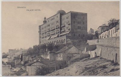 POSTAL ANTIGUA DE GRANADA. PALACE HOTEL