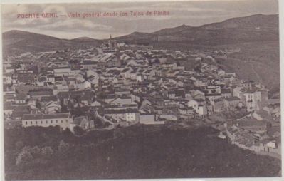 POSTAL DE GRANADA. PUENTE GENIL.VISTA GENERAL DESDE LOS TAJOS DEL PINITO