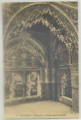 POSTAL DE ANTIGUA DE GRANADA. ALHAMBRA. MIRADOR DE LINDARAJA