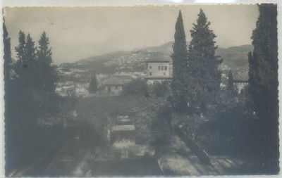 POSTAL DE GRANADA. ALHAMBRA. JARDINES DEL PARTAL