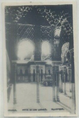 POSTAL DE GRANADA. ALHAMBRA. PATIO DE LOS LEONES