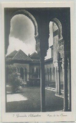 POSTAL DE GRANADA. ALHAMBRA. PATIO DE LOS LEONES