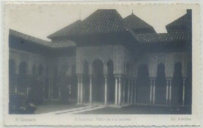 POSTAL DE GRANADA. ALHAMBRA. PATIO DE LOS LEONES
