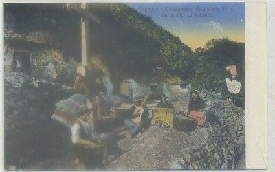 POSTAL ANTIGUA DE GRANADA. COSTUMBRES DE JITANOS EN EL BARRIO DE LOS MISMOS