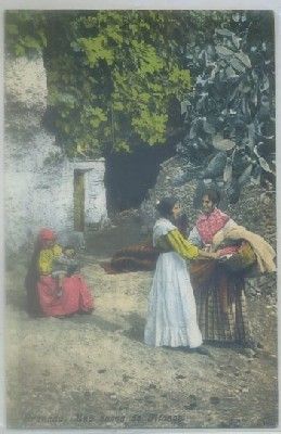 POSTAL ANTIGUA DE GRANADA. UNA CUEVA DE GITANOS