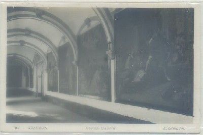 POSTAL ANTIGUA DE GRANADA. CARTUJA. CLAUSTRO
