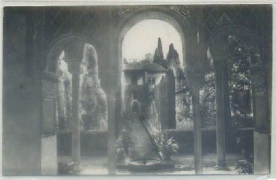 POSTAL DE GRANADA. GENERALIFE. JARDINES