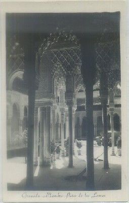 POSTAL DE GRANADA. ALHAMBRA. PATIO DE LOS LEONES