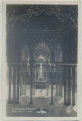 POSTAL DE GRANADA. ALHAMBRA. PATIO DE LOS LEONES