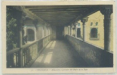 POSTAL DE GRANADA. ALHAMBRA. CORREDOR DEL PATIO DE LA REJA Nº 51