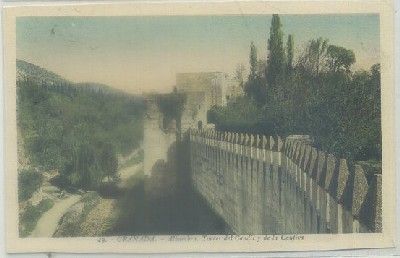 POSTAL DE GRANADA. ALHAMBRA. TORRE DEL CANDIL Y DE LA CAUTIVA Nº 49