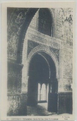 POSTAL DE GRANADA. ALHAMBRA. SALA DE LAS DOS HERMANAS Nº 41