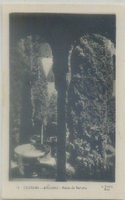 POSTAL DE GRANADA. ALHAMBRA. PATIO DE DARAXA Nº 31