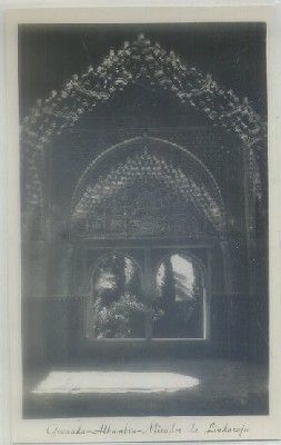 POSTAL DE GRANADA. ALHAMBRA. MIRADOR DE LINDARAJA