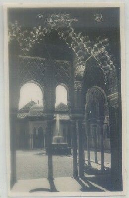 POSTAL DE GRANADA. ALHAMBRA. PATIO DE LOS LEONES Nº 50