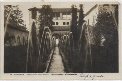 POSTAL DE GRANADA. CARRERA DEL DARRO