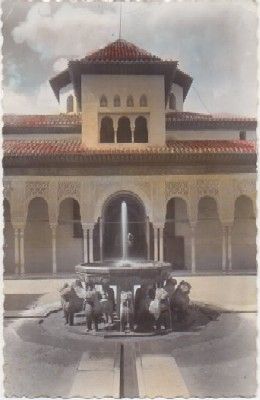 POSTAL DE GRANADA. LA ALHAMBRA. PATIO DE LOS LEONES Nº 43