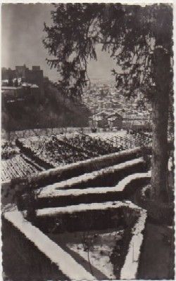 POSTAL DE GRANADA. GENERALIFE. JARDINES