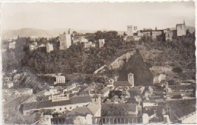 POSTAL DE GRANADA. LA ALHAMBRA DESDE ALBAICIN Nº 17