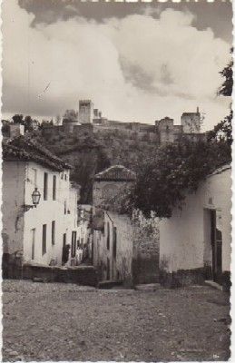 POSTAL DE GRANADA. ALBAICIN. CALLE TIPICA