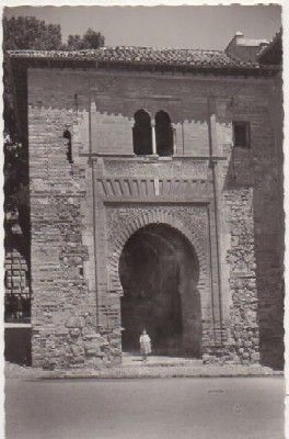 POSTAL DE GRANADA. LA ALHAMBRA. PUERTA DEL VINO Nº 25